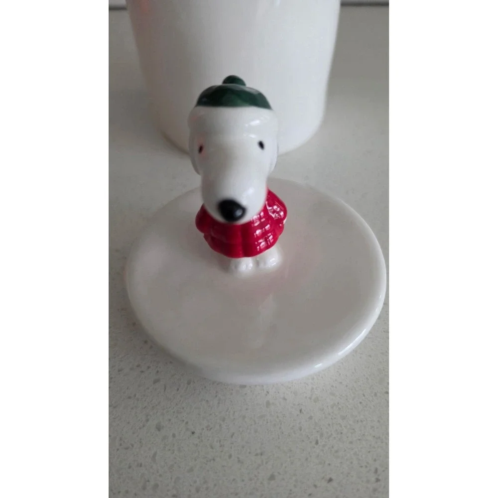 Snoopy Pet Treat Jar Puppy Cookie Canister RAE DUNN 8